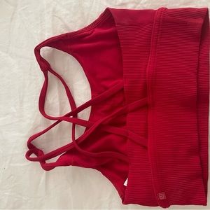 Lululemon Red Energy Longline bra